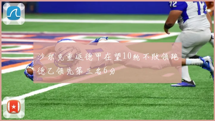 沙尔克重返德甲在望10轮不败领跑德乙领先第三名6分